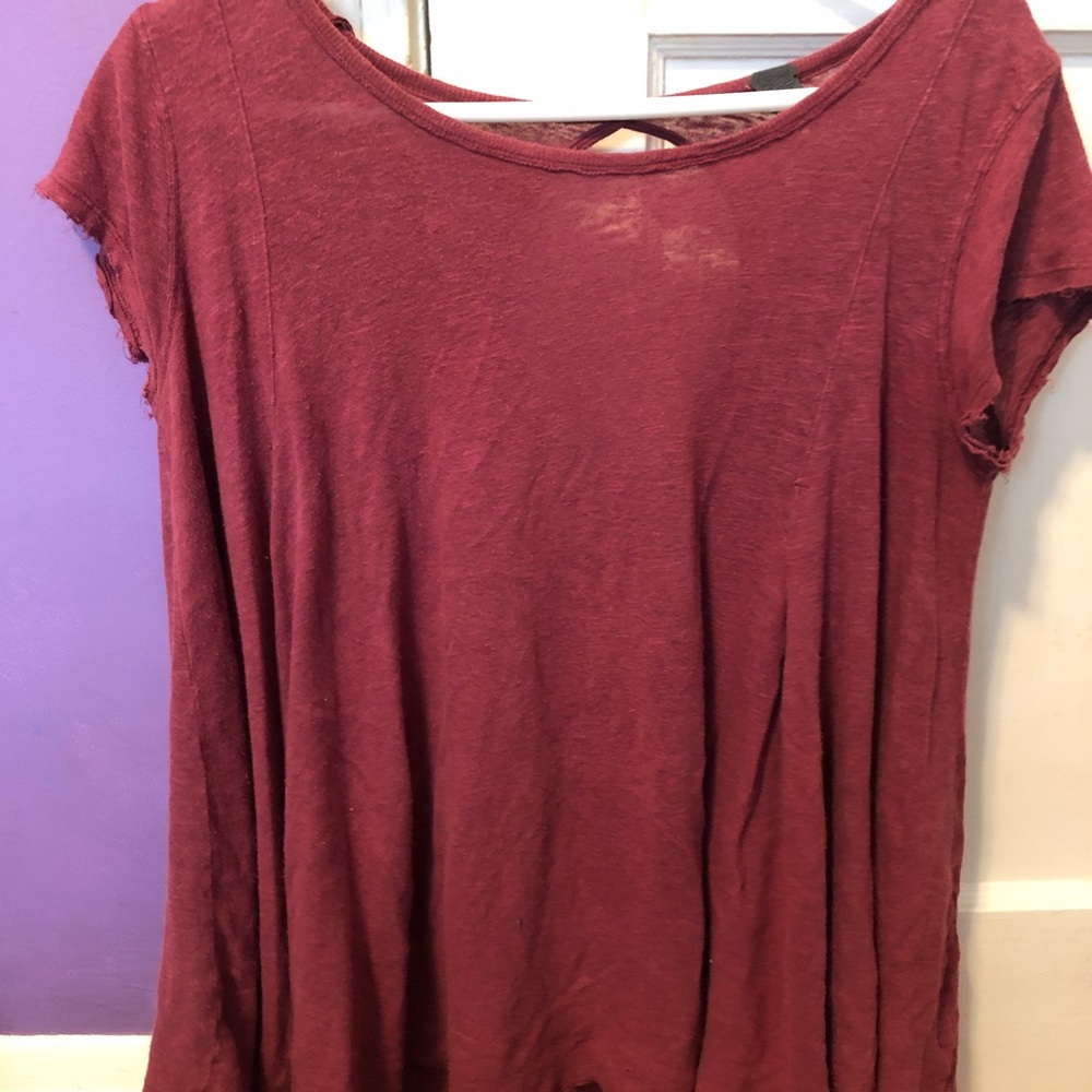 Free People red flowy top
